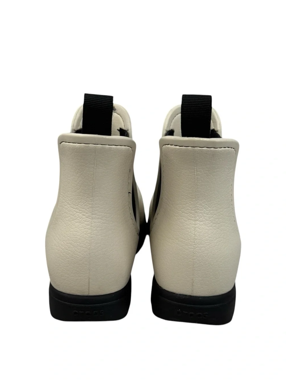 CROCS Dylan Chelsea Boot Creme Water Resistant Outdoor Rain Shoes Women’s Sz 8